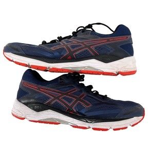 Asics Mens Gel Foundation Running Shoes Blue Black T5H0N Low Top Lace Up…